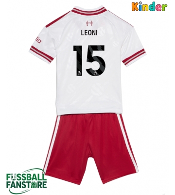 Liverpool Giovanni Leoni #15 Replik Auswärtstrikot Kinder 2026-27 Kurzarm (+ Kurze Hosen)